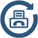 forward fax icon blue