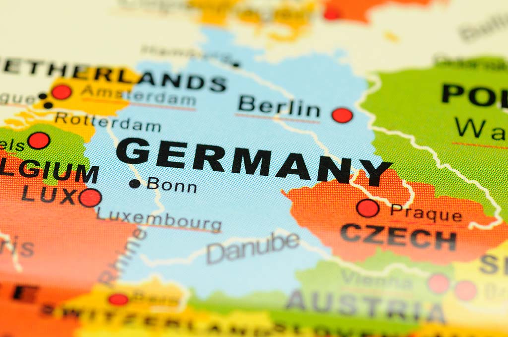 germany on a map
