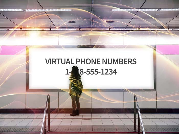 Billboards with virtual phone numbers