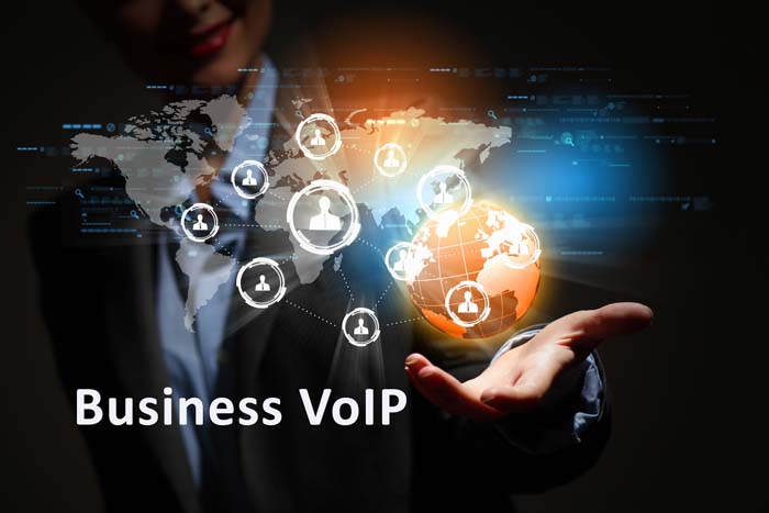 Business VoIP. Global connections in the palm of the hand.