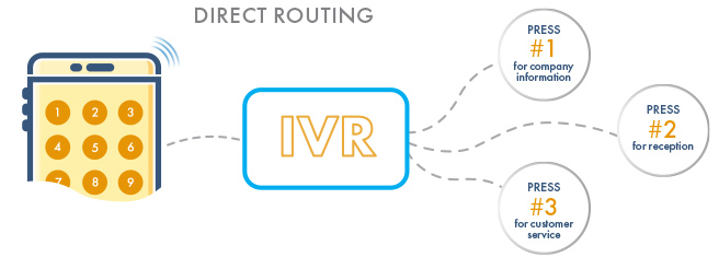 IVR direct routing